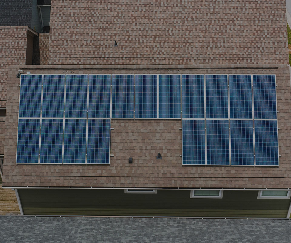 image of clean solar panels on a roof
